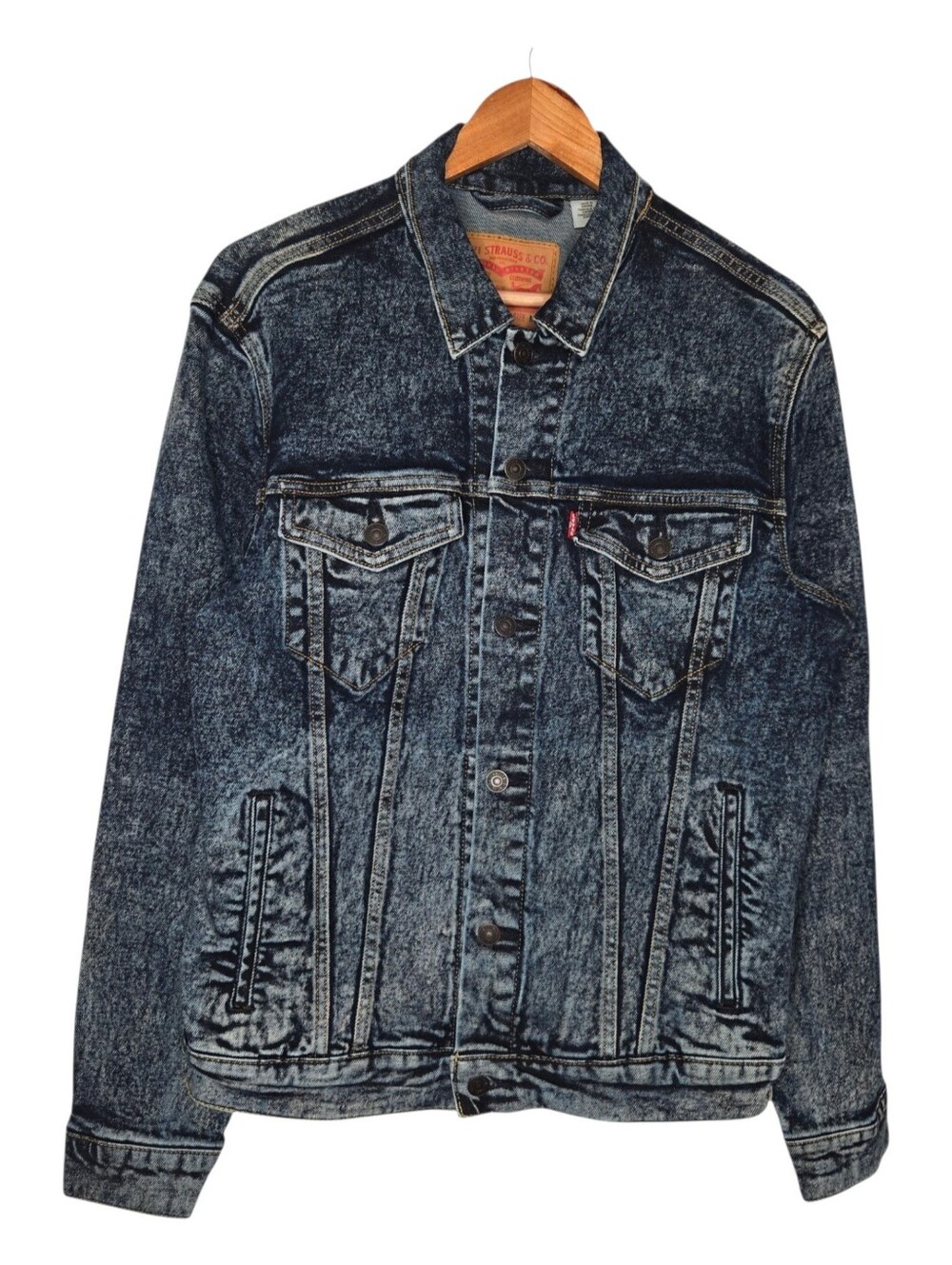 Levi's Mens 90s Acid Wash Denim Trucker Jean Jacket Medium